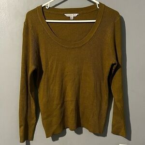 Ophelia Roe scoop neck ribbed long sleeve sweater size 1x NWT